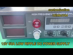 12V 50V 600W Rectificador de recubrimiento entrada de CA 110V Ondulación baja de fase única