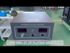 0-30V 200A Energía de electroplataje con CC CV Rectificador de recubrimiento de funciones