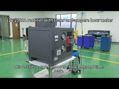 Rectificador de 12 V 2500 A con temporizador y medidor de horas de ampere