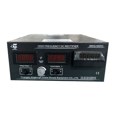 Rectificador de electrochapado 12V 100A con medidor de amperios-minuto, control local, monofásico 220V