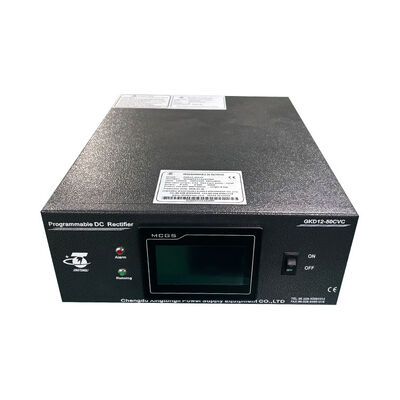 Rectificador de corriente continua de onda baja programable de 12 V 50 A para galvanoplastia con entrada de fase única de 220 V