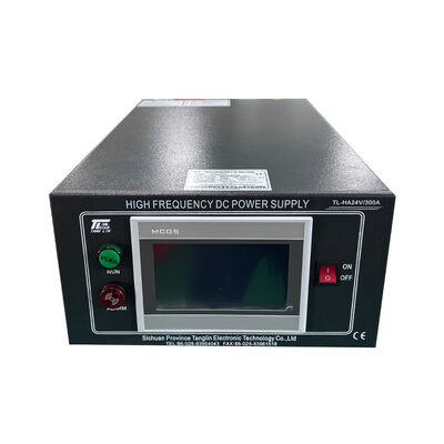 Rectificador de galvanoplastia de 24V 300A con control PLC, fuente de alimentación de CC de entrada de 380V para tratamiento de superficies