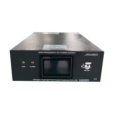 12V 200A IGBT Electroplating Rectifier with PLC HMI Modbus TCP Low Ripple ≤3% 220V 3 Phase Input