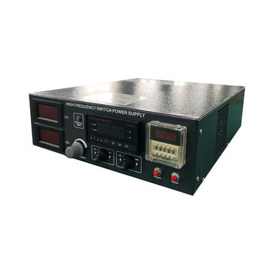 Fuente de alimentación CC de ondulación baja de 12 V, 50 A, monofásico de 240 V con amperímetro, contador de horas y relé temporizador